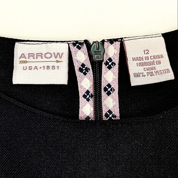 ARROW Schoolwear Uniform dress, Girls' Plus Drop Waist Jumper with White Top New - Picture 3 of 11